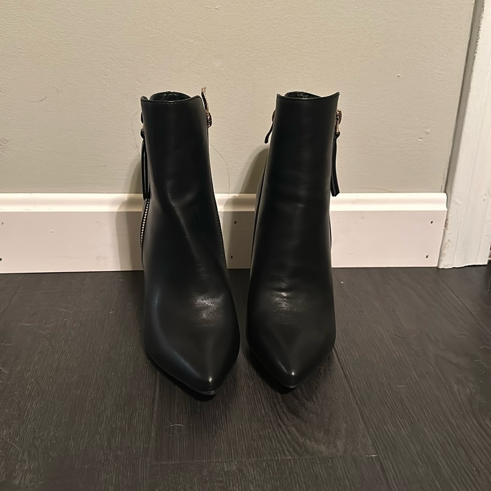 NWOT black stiletto booties